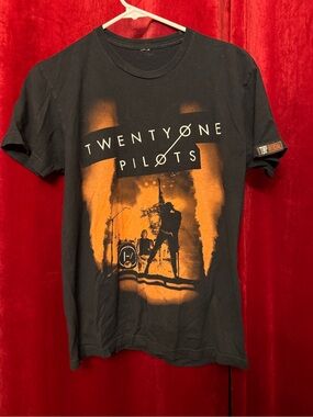 Black & Red Twenty One Pilots Band Tee